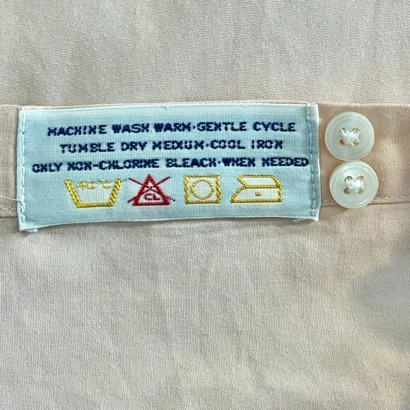 YSL Vintage Pink Oxford Dress Shirt - Picture 4 of 6